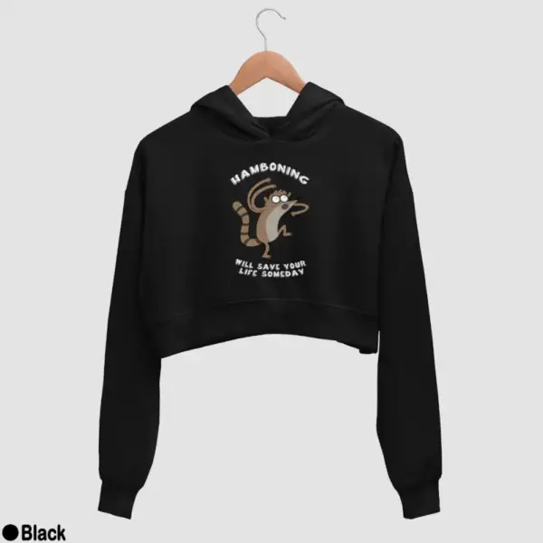Hamboning Women's Crop Hoodie - Image 2