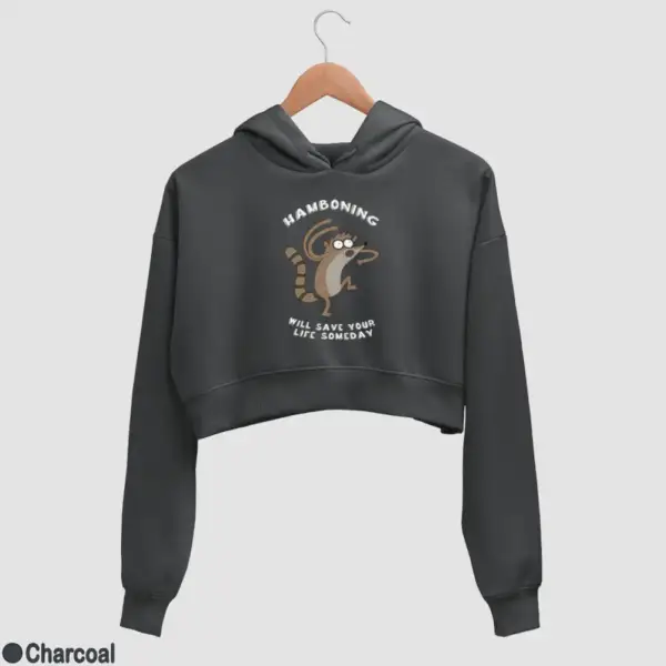 Hamboning Women's Crop Hoodie - Image 6