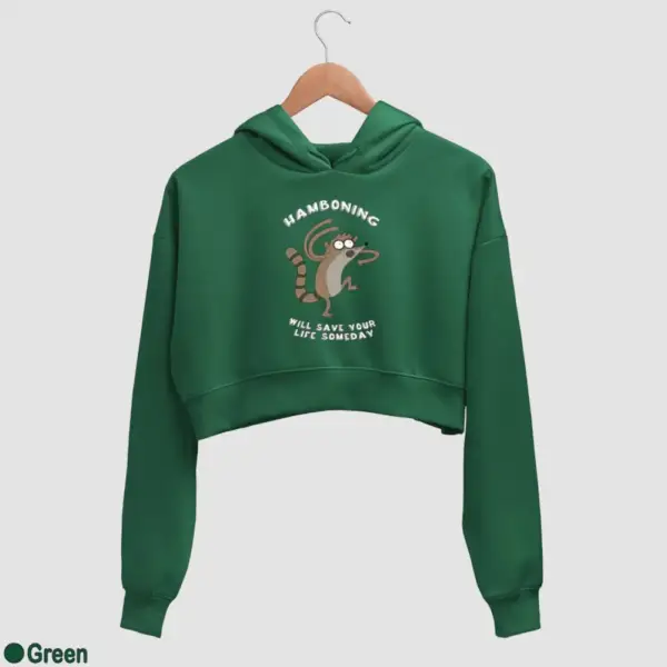 Hamboning Women's Crop Hoodie - Image 7