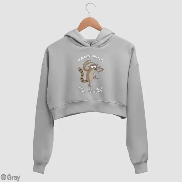 Hamboning Women's Crop Hoodie - Image 8