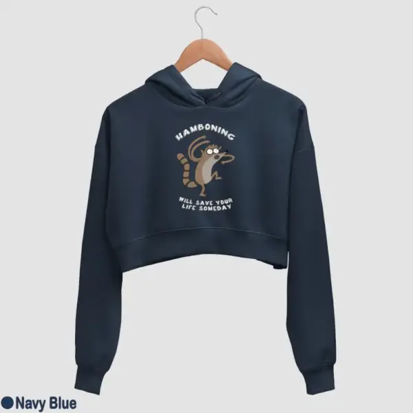 Hamboning Women's Crop Hoodie - Image 11