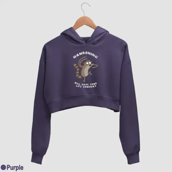 Hamboning Women's Crop Hoodie - Image 15