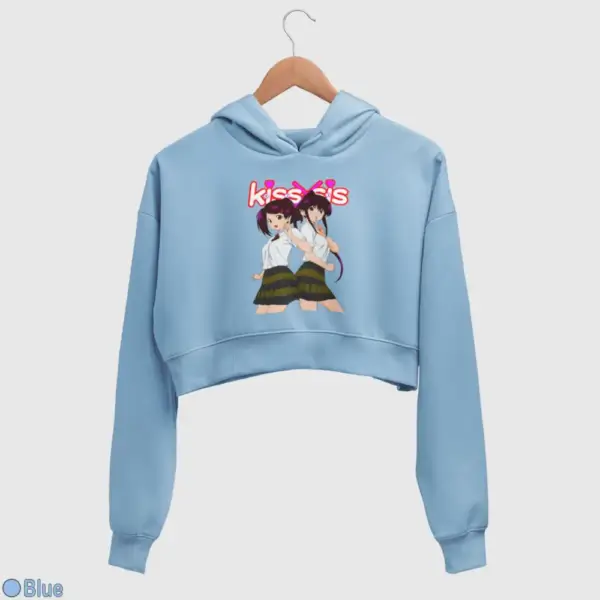 Kiss X Sis Twins Women's Crop Hoodie - Image 3