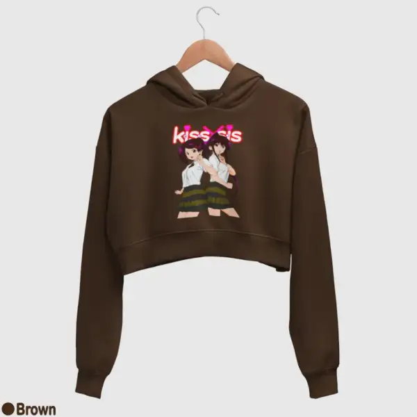 Kiss X Sis Twins Women's Crop Hoodie - Image 4