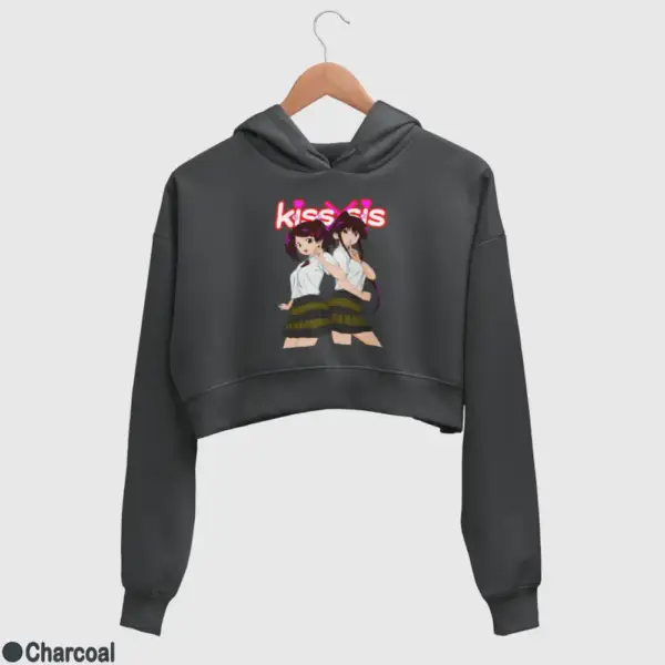 Kiss X Sis Twins Women's Crop Hoodie - Image 6