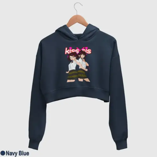 Kiss X Sis Twins Women's Crop Hoodie - Image 11