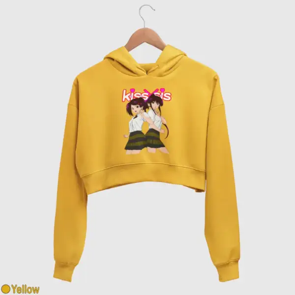 Kiss X Sis Twins Women's Crop Hoodie - Image 19