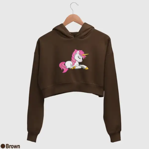 Lol Surprise Magic Unicorn Women's Crop Hoodie - Image 4