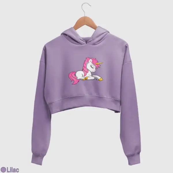 Lol Surprise Magic Unicorn Women's Crop Hoodie