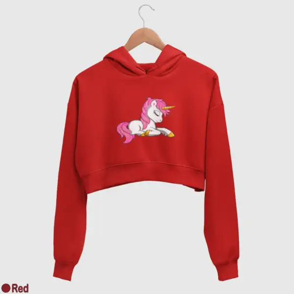 Lol Surprise Magic Unicorn Women's Crop Hoodie - Image 16