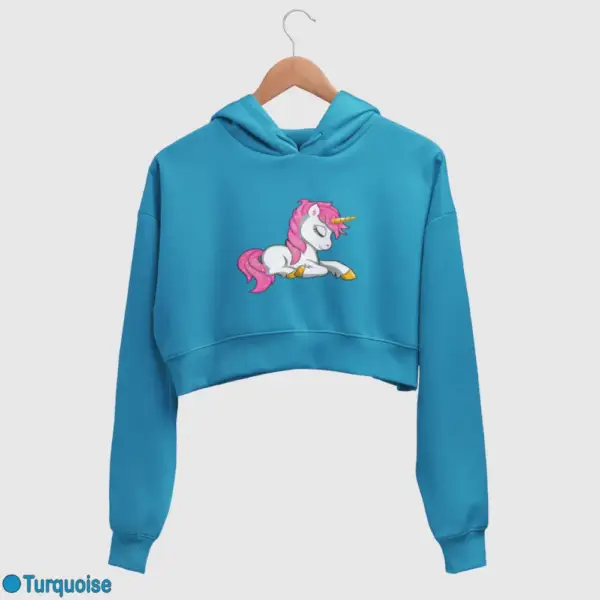 Lol Surprise Magic Unicorn Women's Crop Hoodie - Image 17