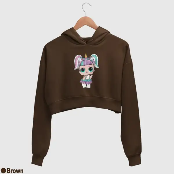 Lol Surprise Unicorn Women's Crop Hoodie - Image 4