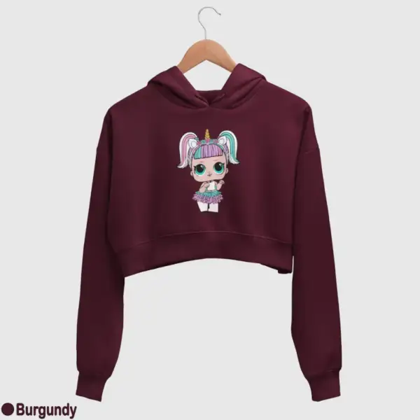 Lol Surprise Unicorn Women's Crop Hoodie - Image 5