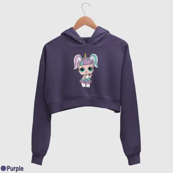 Lol Surprise Unicorn Women's Crop Hoodie - Image 15