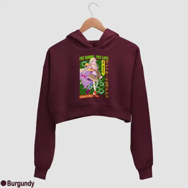 Anime Fiel Nirvalen Women's Crop Hoodie - Image 4