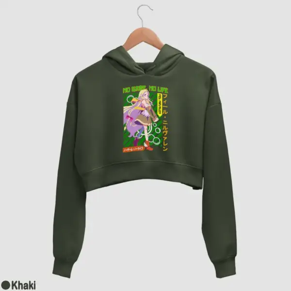 Anime Fiel Nirvalen Women's Crop Hoodie - Image 9