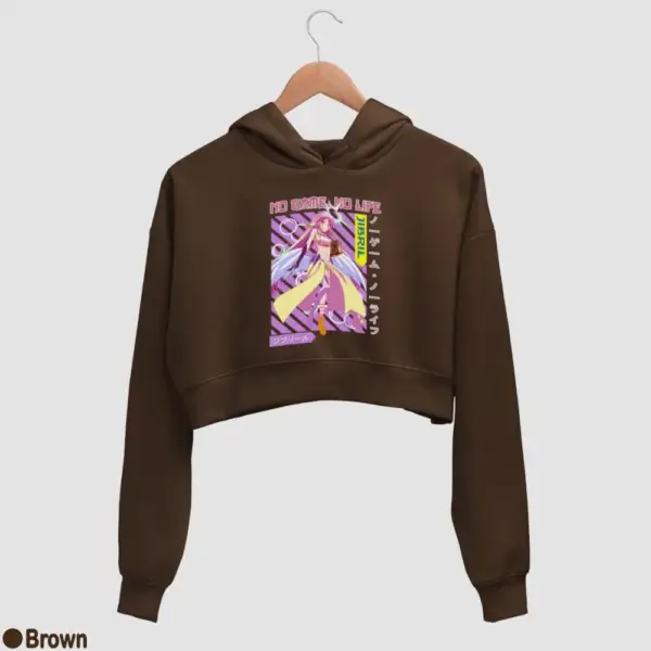 Anime Jibril Women's Crop Hoodie - Image 4