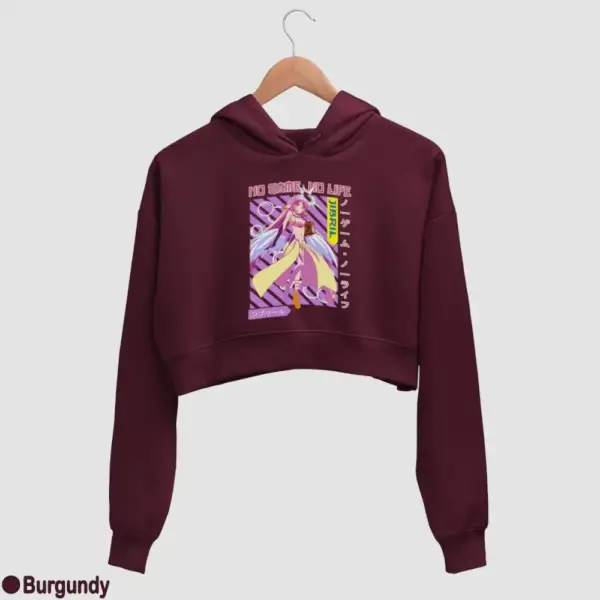 Anime Jibril Women's Crop Hoodie - Image 5