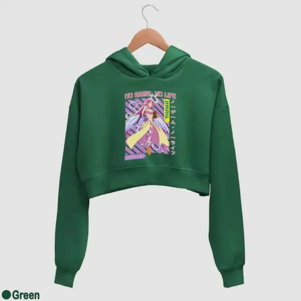 Anime Jibril Women's Crop Hoodie - Image 8