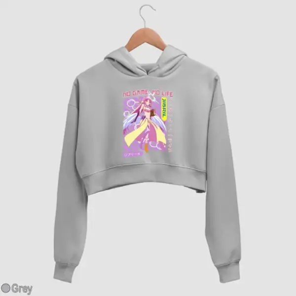 Anime Jibril Women's Crop Hoodie - Image 9