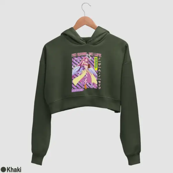 Anime Jibril Women's Crop Hoodie - Image 10