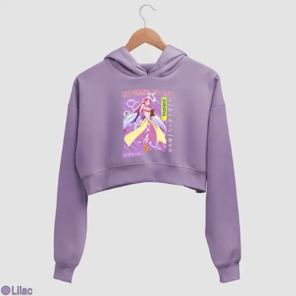 Anime Jibril Women's Crop Hoodie - Image 11