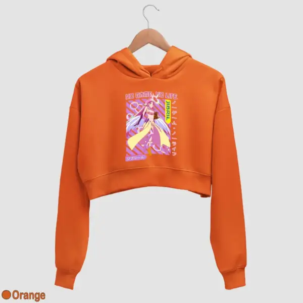Anime Jibril Women's Crop Hoodie - Image 13