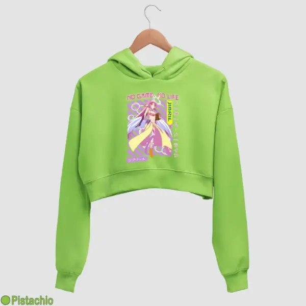 Anime Jibril Women's Crop Hoodie - Image 15