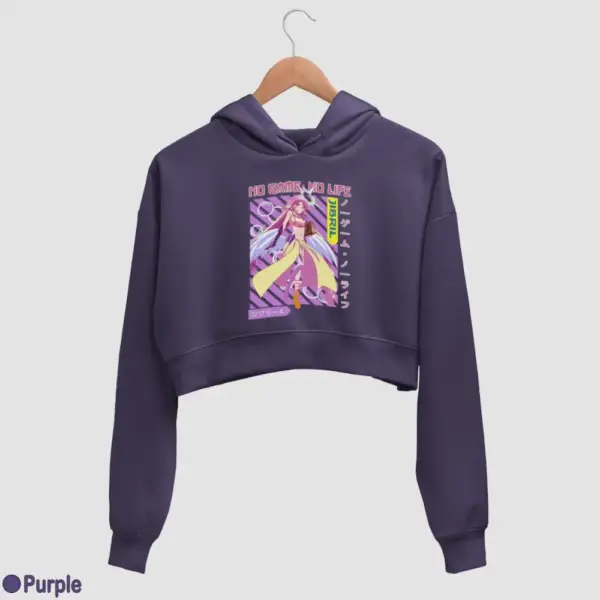 Anime Jibril Women's Crop Hoodie - Image 16