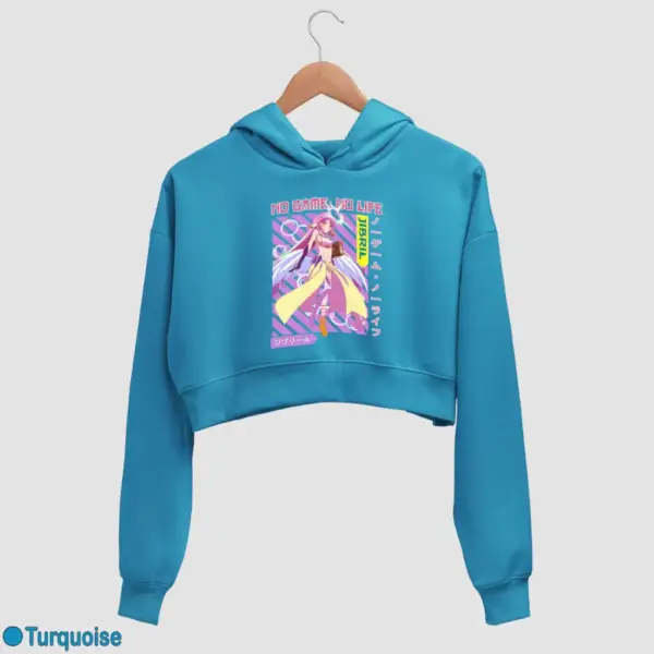 Anime Jibril Women's Crop Hoodie - Image 17