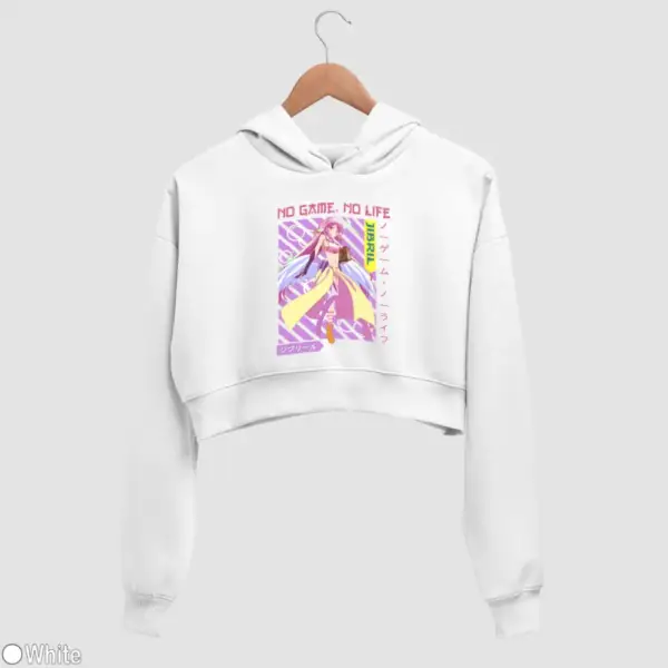Anime Jibril Women's Crop Hoodie - Image 18