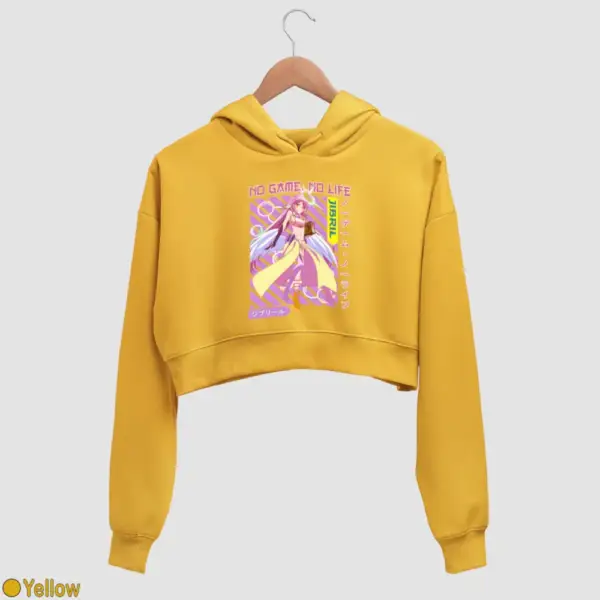 Anime Jibril Women's Crop Hoodie - Image 19