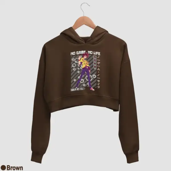 Anime Sora Women's Crop Hoodie - Image 3