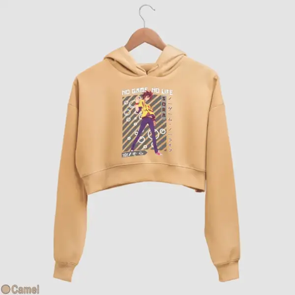 Anime Sora Women's Crop Hoodie - Image 5