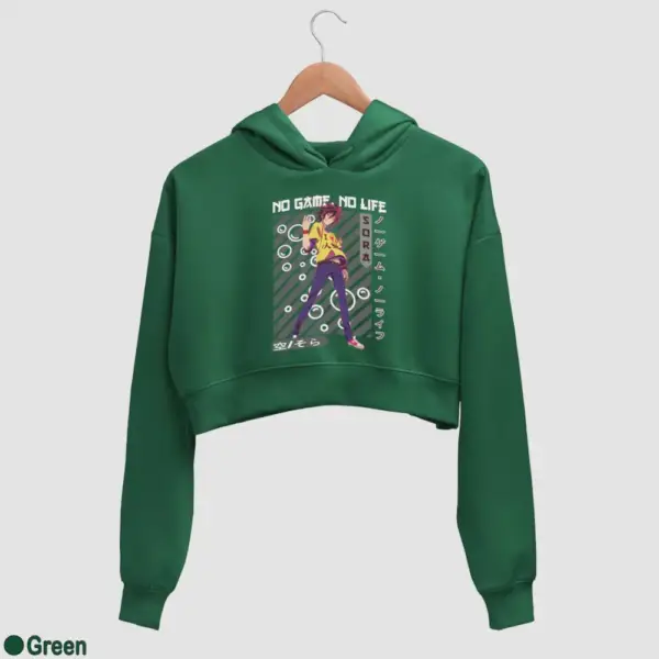 Anime Sora Women's Crop Hoodie - Image 7