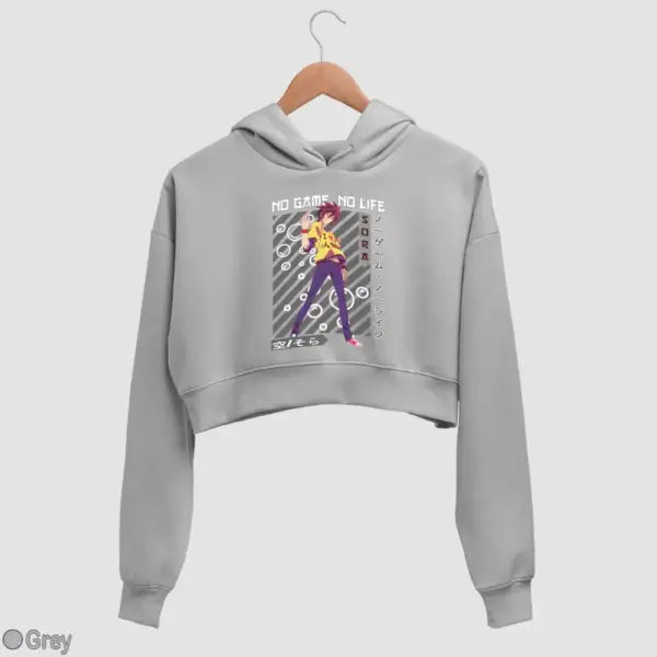Anime Sora Women's Crop Hoodie - Image 8
