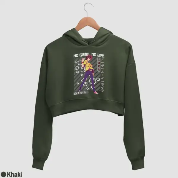 Anime Sora Women's Crop Hoodie - Image 9