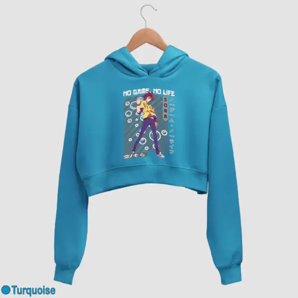 Anime Sora Women's Crop Hoodie - Image 17