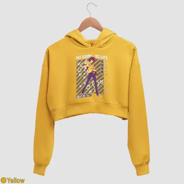 Anime Sora Women's Crop Hoodie - Image 19