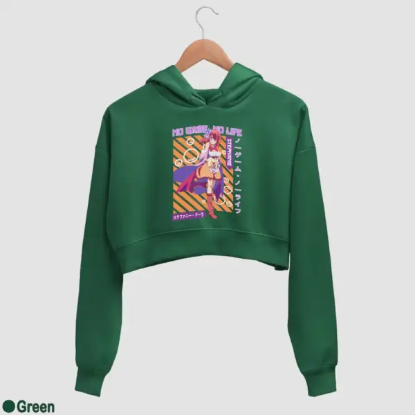 Stephanie Dola Women's Crop Hoodie - Image 7