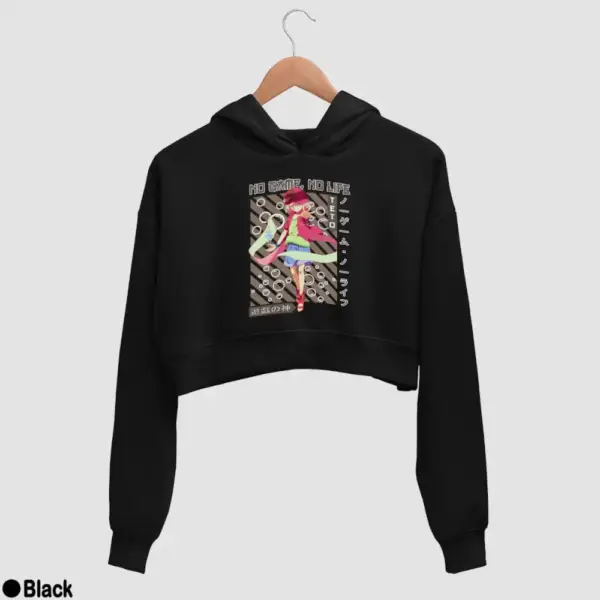 No Game, No Life, Tet Women's Crop Hoodie - Image 2