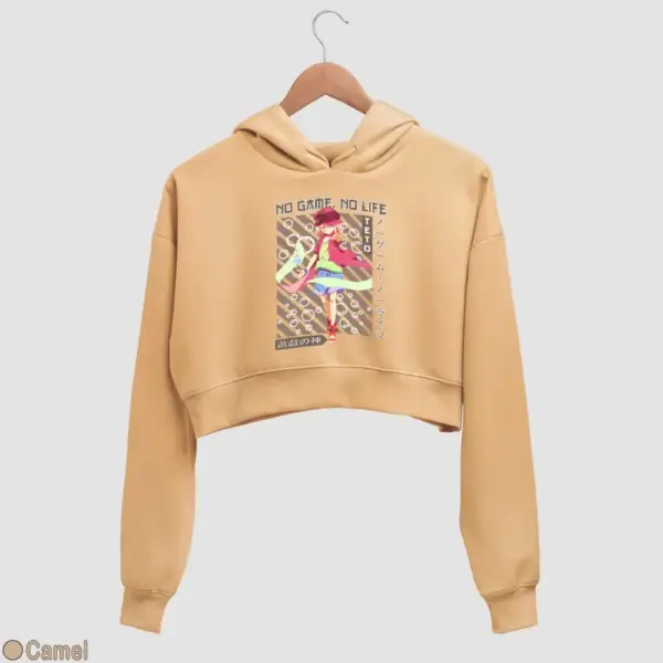 No Game, No Life, Tet Women's Crop Hoodie - Image 6