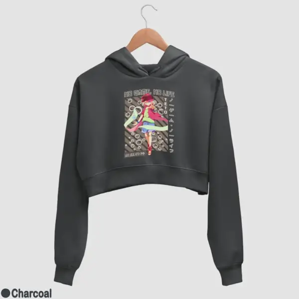 No Game, No Life, Tet Women's Crop Hoodie - Image 7