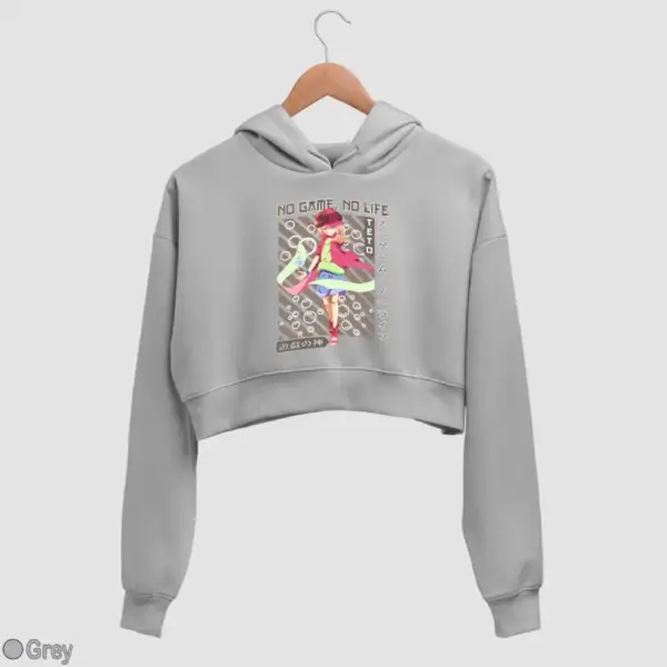 No Game, No Life, Tet Women's Crop Hoodie - Image 9