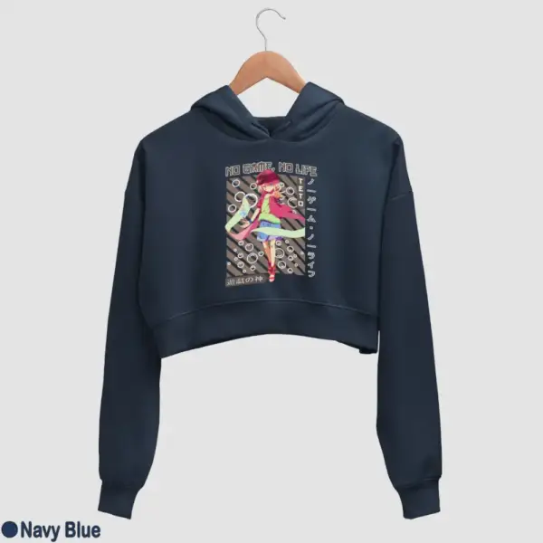 No Game, No Life, Tet Women's Crop Hoodie - Image 12