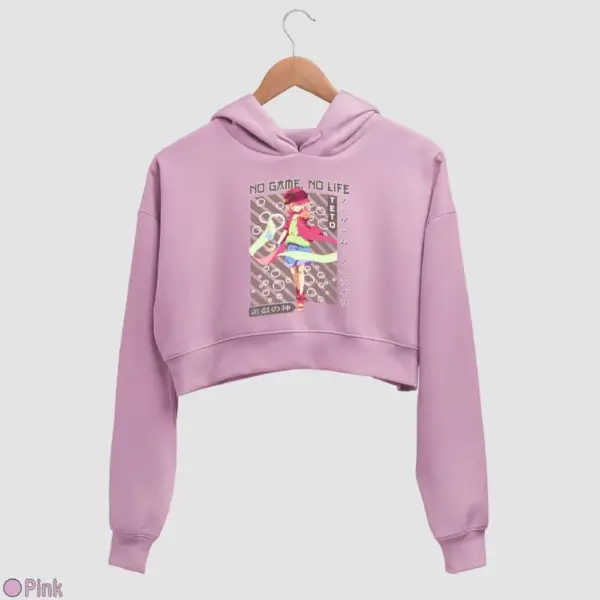 No Game, No Life, Tet Women's Crop Hoodie - Image 14