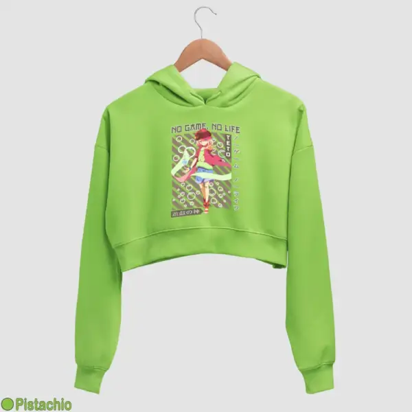 No Game, No Life, Tet Women's Crop Hoodie - Image 15