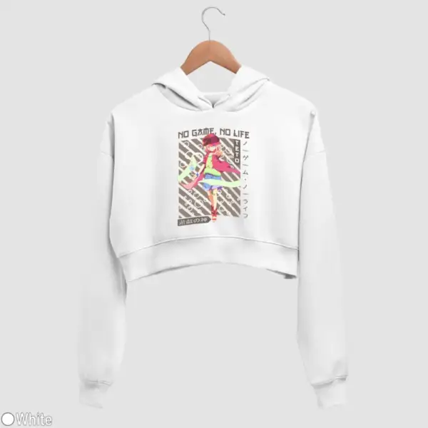 No Game, No Life, Tet Women's Crop Hoodie - Image 19