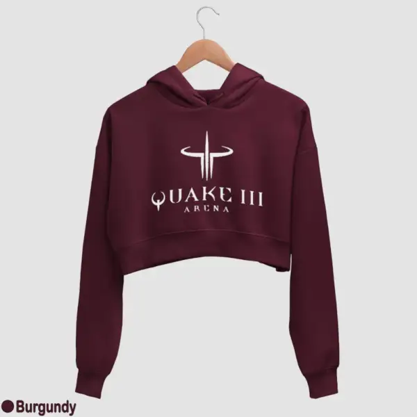 Quake III Arena Women's Crop Hoodie - Image 5