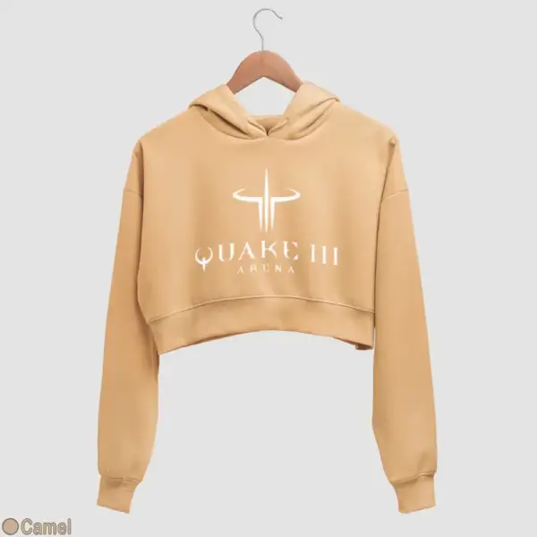 Quake III Arena Women's Crop Hoodie - Image 6